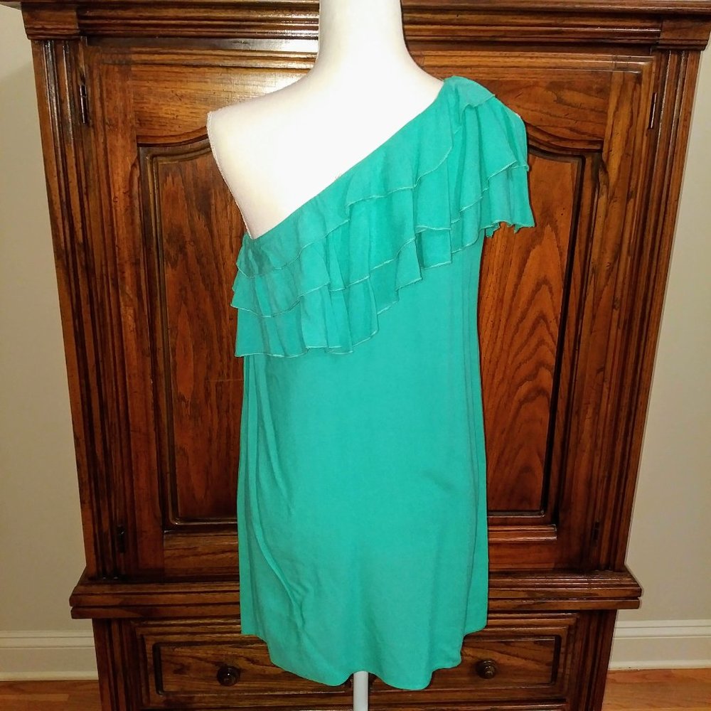 Francesca’s One Shoulder Ruffle Top Dress - Picture 7 of 7